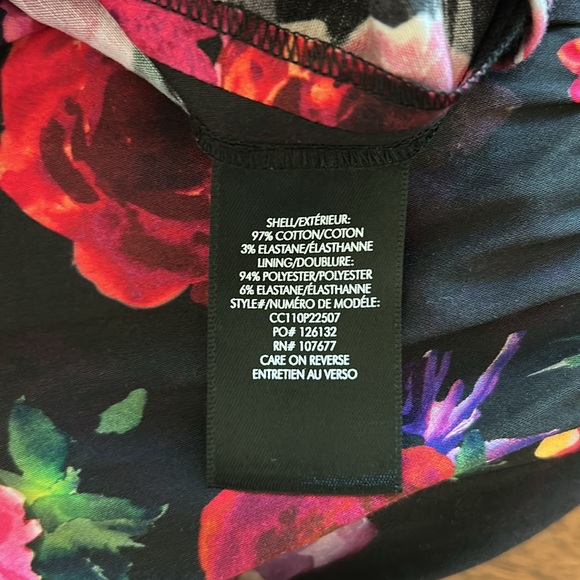 NWT-Alice + Olivia- Thea babydoll mini dress in midnight Rose - Picture 9 of 11